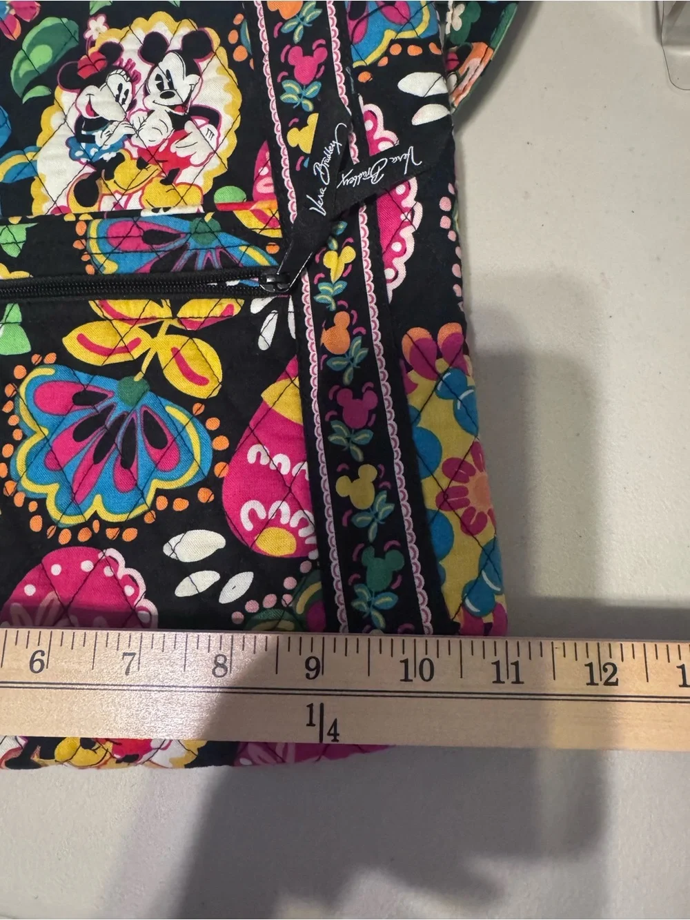 Vera Bradley Mickey & Minnie Mouse Disney Parks Midnight Hipster Crossbody Bag
